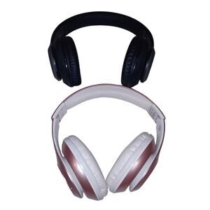 IJOY/SoundLogic XT Wireless Bluetooth Stereo Headphones Black/Pink